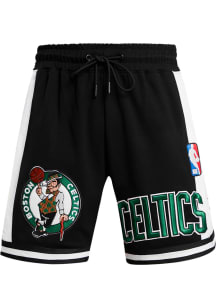 Pro Standard Boston Celtics Mens Black Retro Chenille Shorts