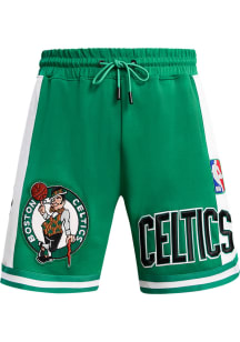 Pro Standard Boston Celtics Mens Kelly Green Retro Chenille Shorts