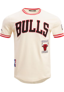 Pro Standard Chicago Bulls White Retro Chenille Short Sleeve Fashion T Shirt