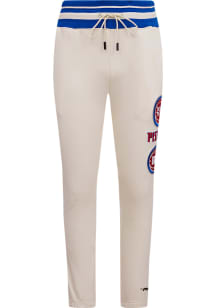 Pro Standard Detroit Pistons Mens White Retro Classic Fashion Sweatpants