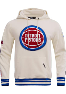 Pro Standard Detroit Pistons Mens White Retro Classic Fashion Hood