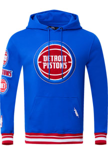 Pro Standard Detroit Pistons Mens Blue Retro Classic Fashion Hood