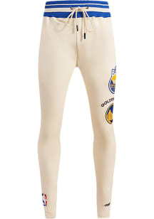 Pro Standard Golden State Warriors Mens White Retro Classic Fashion Sweatpants