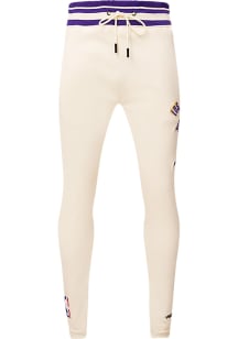 Pro Standard Los Angeles Lakers Mens White Retro Classic Fashion Sweatpants