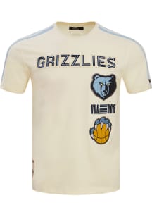 Pro Standard Memphis Grizzlies White Retro Chenille Short Sleeve Fashion T Shirt