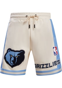 Pro Standard Memphis Grizzlies Mens White Retro Chenille Shorts