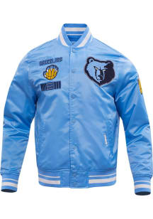 Pro Standard Memphis Grizzlies Mens Blue Retro Satin Light Weight Jacket