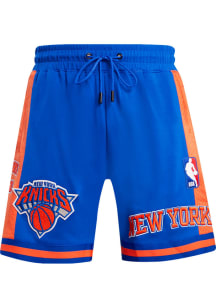 Pro Standard New York Knicks Mens Blue Retro Chenille Shorts