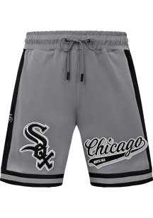 Pro Standard Chicago White Sox Mens Grey Script Tail Shorts