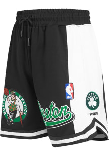 Pro Standard Boston Celtics Mens Black Script Tail Shorts