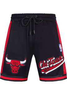 Pro Standard Chicago Bulls Mens Black Script Tail Shorts