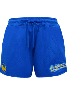 Pro Standard Golden State Warriors Mens Blue Script Tail Mesh Shorts