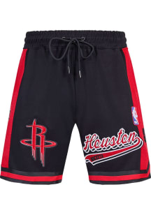 Pro Standard Houston Rockets Mens Black Script Tail Shorts