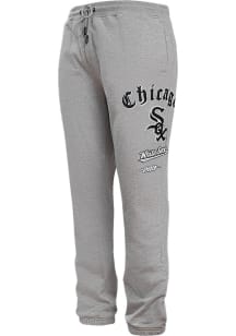 Pro Standard Chicago White Sox Mens Grey Old English Sweatpants