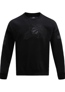 Pro Standard Phoenix Suns Mens Black Neutral Long Sleeve Crew Sweatshirt