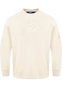 Pro Standard Phoenix Suns Mens White Neutral Long Sleeve Crew Sweatshirt