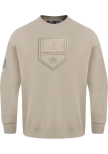 Pro Standard Los Angeles Kings Mens Grey Neutral Long Sleeve Crew Sweatshirt