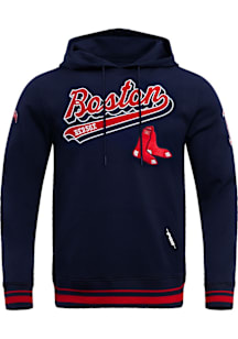 Pro Standard Boston Red Sox Mens Navy Blue Script Tail Fashion Hood