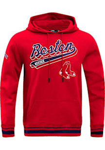 Pro Standard Boston Red Sox Mens Red Script Tail Fashion Hood