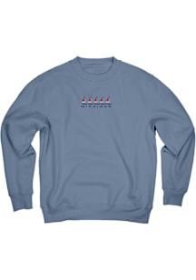 Blue 84 Michigan Womens Blue Boats Crew Sweatshirt