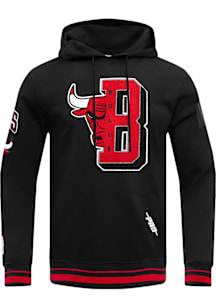 Pro Standard Chicago Bulls Mens Black Mash Up Fashion Hood