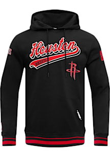 Pro Standard Houston Rockets Mens Black Script Tail Fashion Hood