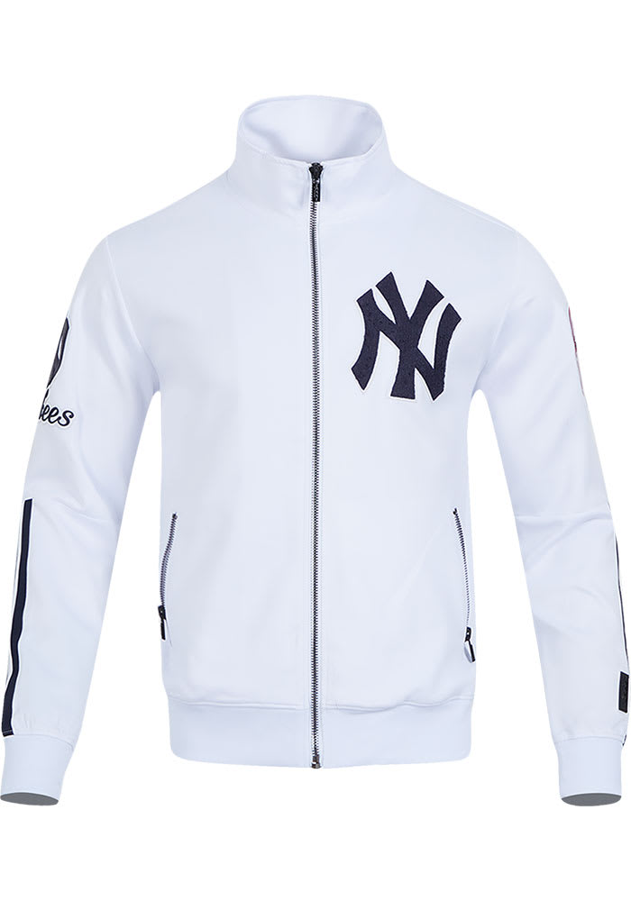 Pro Standard New York Yankees Mens White Classic Track Jacket