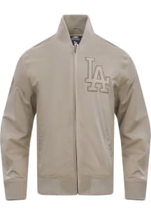 Mens Los Angeles Dodgers Pro Standard Mens Neutral Heavyweight Jacket - Grey