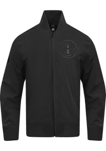 Pro Standard Brooklyn Nets Mens Black Neutral Heavyweight Jacket