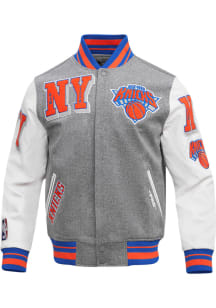 Pro Standard New York Knicks Mens Grey Mash Up Heavyweight Jacket