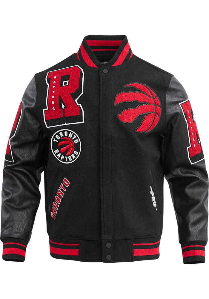 Pro Standard Toronto Raptors Mens BLACK/RED Mash Up Heavyweight