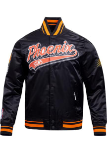 Pro Standard Phoenix Suns Mens Black Script Tail Satin Light Weight Jacket