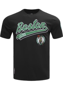 Pro Standard Boston Celtics Black Script Tail Short Sleeve T Shirt