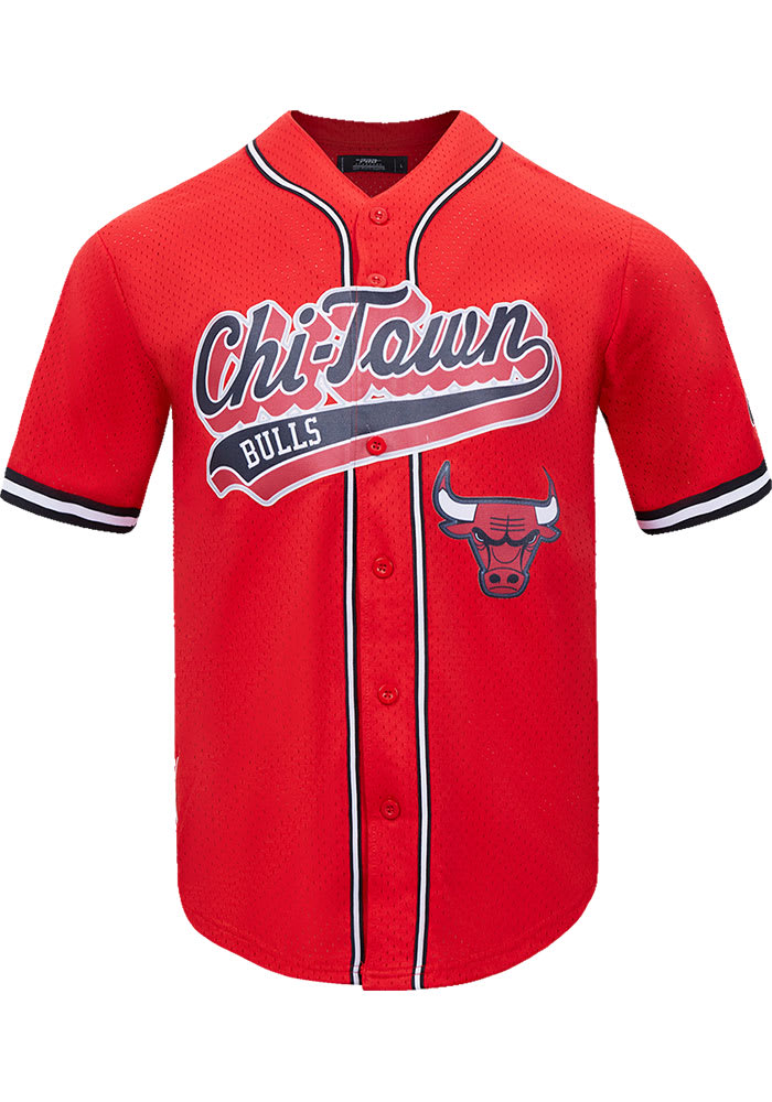 Pro Standard Chicago Bulls RED/BLACK Script Tail Mesh Button