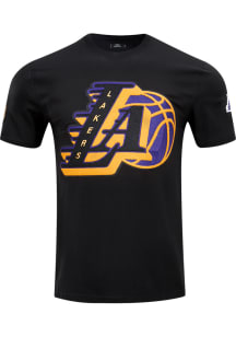 Pro Standard Los Angeles Lakers Black Mash Up Short Sleeve T Shirt