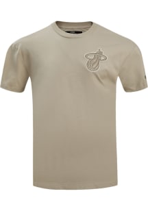 Pro Standard Miami Heat Grey Neutral Short Sleeve T Shirt