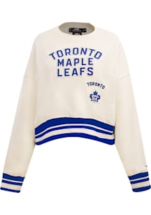 Pro Standard Toronto Maple Leafs Womens Blue Retro Crew Sweatshirt