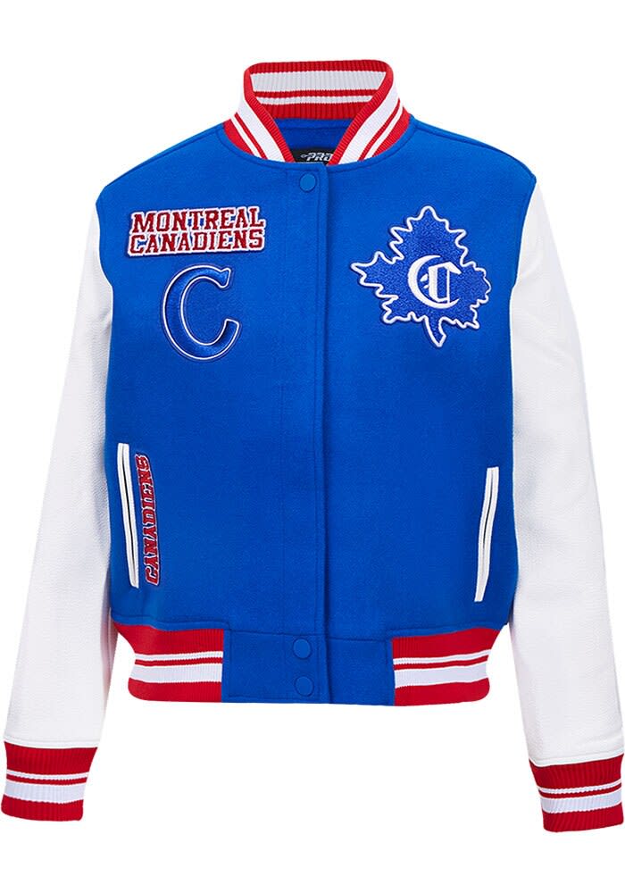 Montreal Canadiens Pro Standard Womens ROYAL/RED Retro Heavy