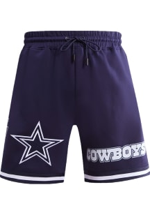 Pro Standard Dallas Cowboys Mens Navy Blue Classic Chenille Shorts