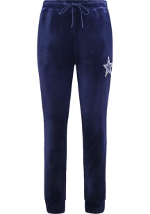 Pro Standard Dallas Cowboys Womens Classic Velour Navy Blue Sweatpants