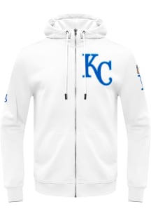Pro Standard Kansas City Royals Mens White Chenille Long Sleeve Zip Fashion