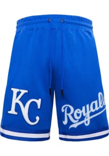 Pro Standard Kansas City Royals Mens Blue Chenille Shorts