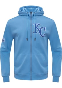 Pro Standard Kansas City Royals Mens Blue Chenille Long Sleeve Zip Fashion
