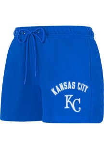Pro Standard Kansas City Royals Womens Blue Classic Fleece Shorts