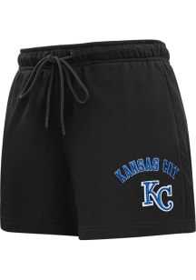Pro Standard Kansas City Royals Womens Black Classic Fleece Shorts