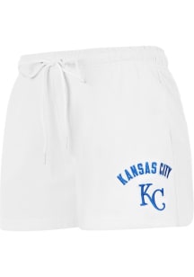 Pro Standard Kansas City Royals Womens White Classic Fleece Shorts