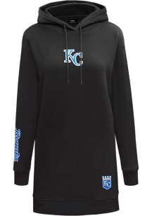 Pro Standard Kansas City Royals Womens Black Hoodie Short Sleeve Dress