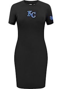 Pro Standard Kansas City Royals Womens Black Body Con Short Sleeve Dress