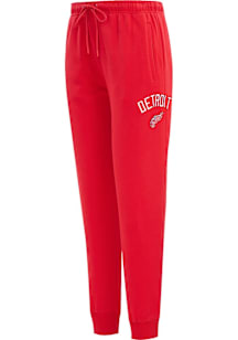 Pro Standard Detroit Red Wings Womens Classic Chenille Red Sweatpants