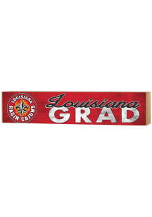 KH Sports Fan Louisiana Ragin' Cajuns Grad graduation graphic Sign - Red